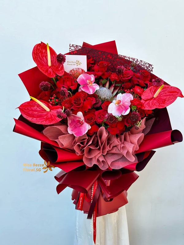 Korea style XL size birthday flower bouquet premium flower bouquet