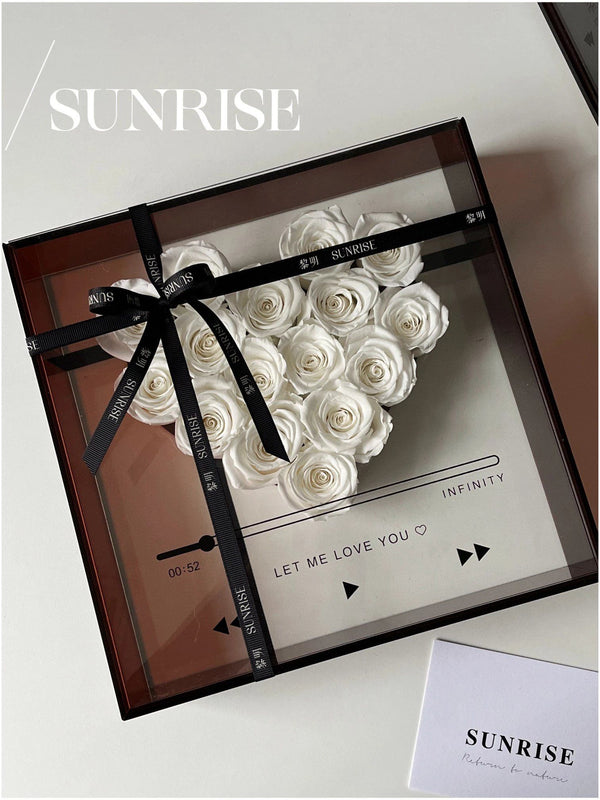 Love CD Preserved Flower ROSE Bouquet ROSE BOX