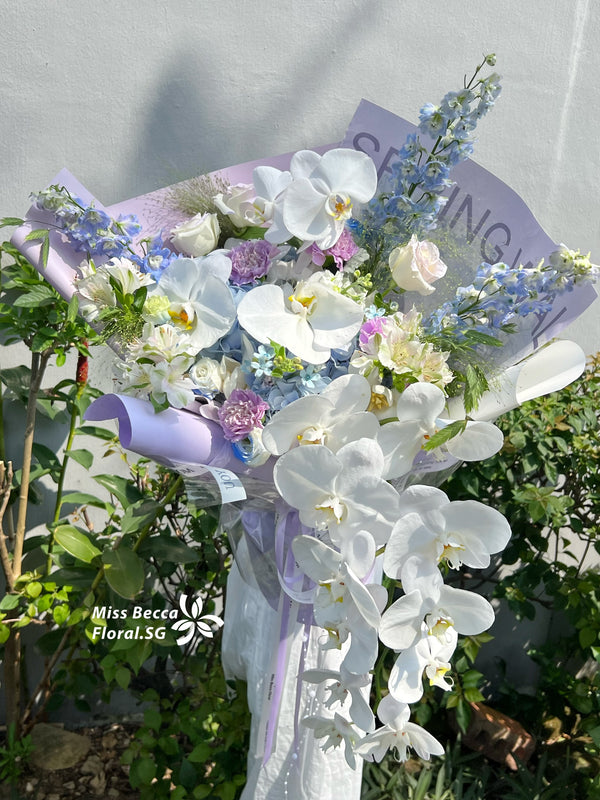 Korea style orchid bouquet fresh Flower Bouquet