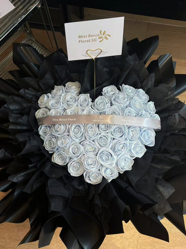 Korea style 33 stalks preserved rose bouquet