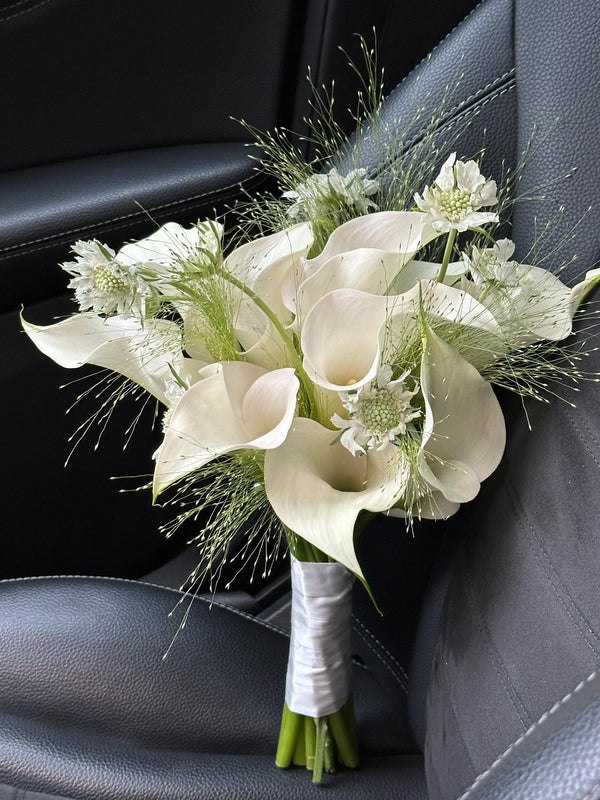 ROM calla lily fresh flower bouquet bridal bouquet