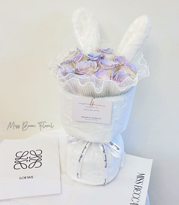 Bunny Mermaid Rose Bouquet Flowers Bouquet