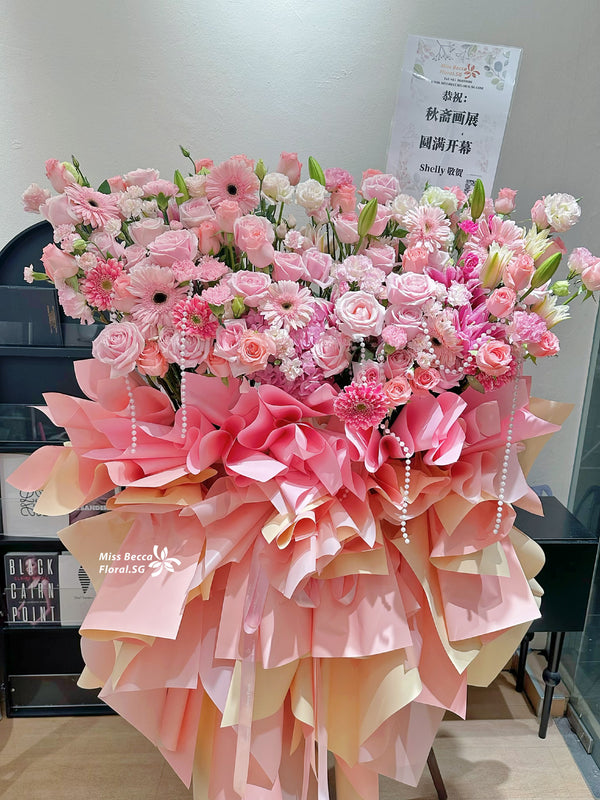 Congratulations giant double stand grand opening flower stand