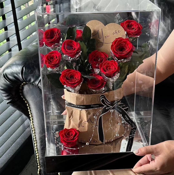 Rose Preserved Flower Bouquet box