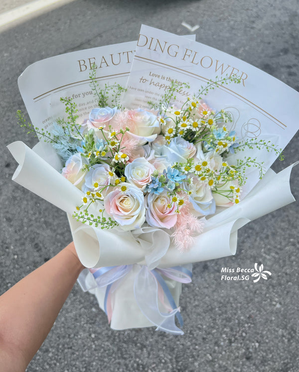 Korea style Aurora flower mix flower bouquet