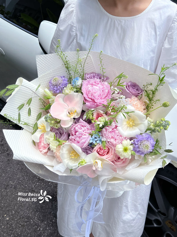 Korea style peony  Fresh Flower Bouquet French style bouquet