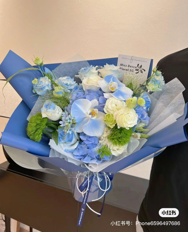 SEA THE BLUE KOREA STYLE MIX FLOWER BOUQUET