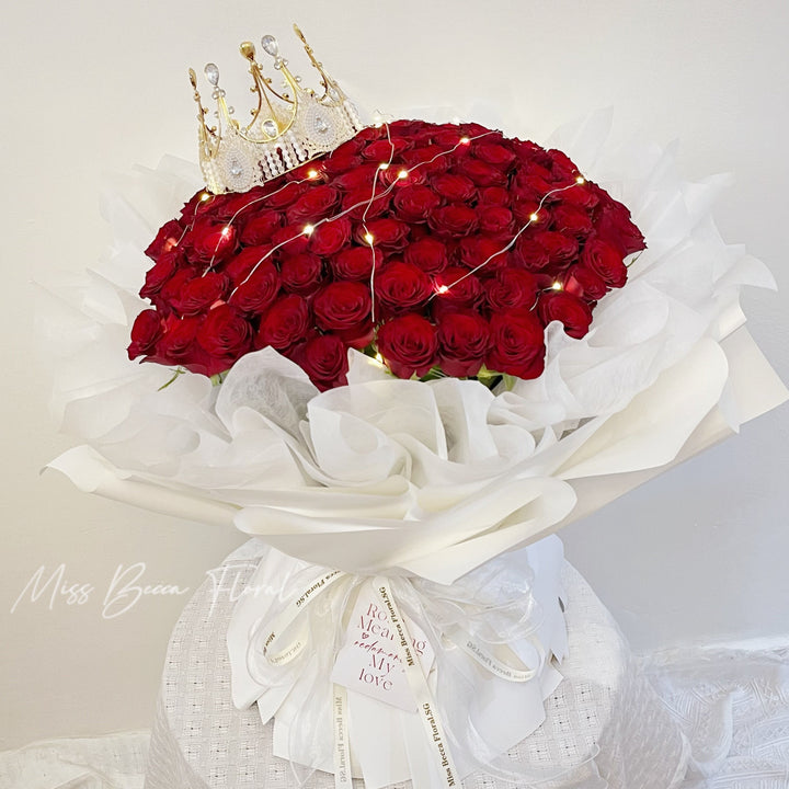 70 Stalks Roses 99 Stalks Red Rose Flower Bouquet – missbeccafloralsg