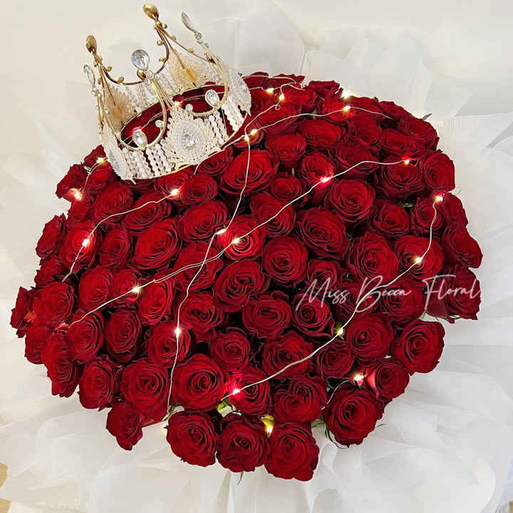 70 Stalks Roses 99 Stalks Red Rose Flower Bouquet – missbeccafloralsg