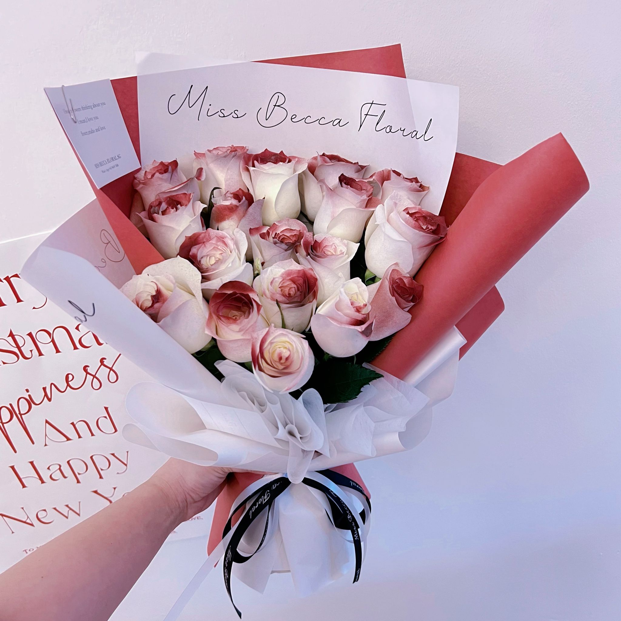 Versailles Red Rose Bouquet Fresh Flower Bouquet β missbeccafloralsg